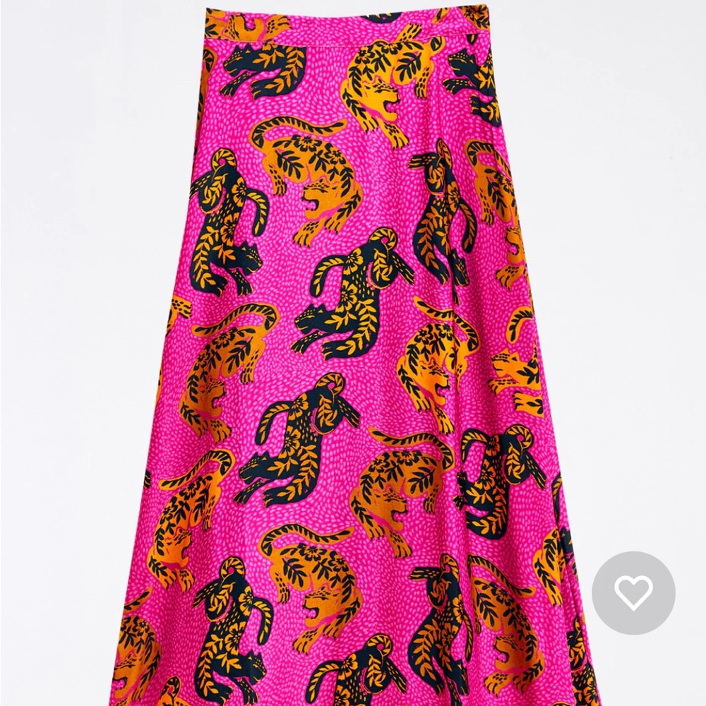 FARMRIO The Pink Wild Leopards Maxi Skirt